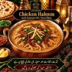 Chicken Haleem with Zaitoon Oil / Desi Ghee